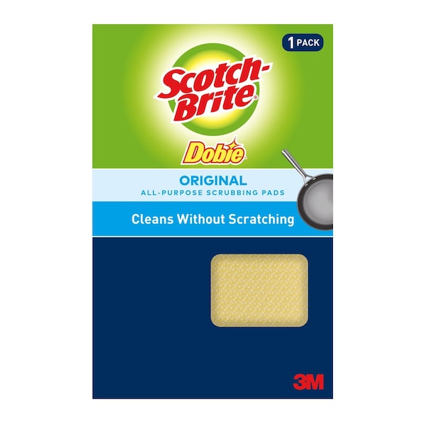 Scotch-Brite Dobie All Purpose Cleaning Pad 4.3"x2.6"x0.5", PK24